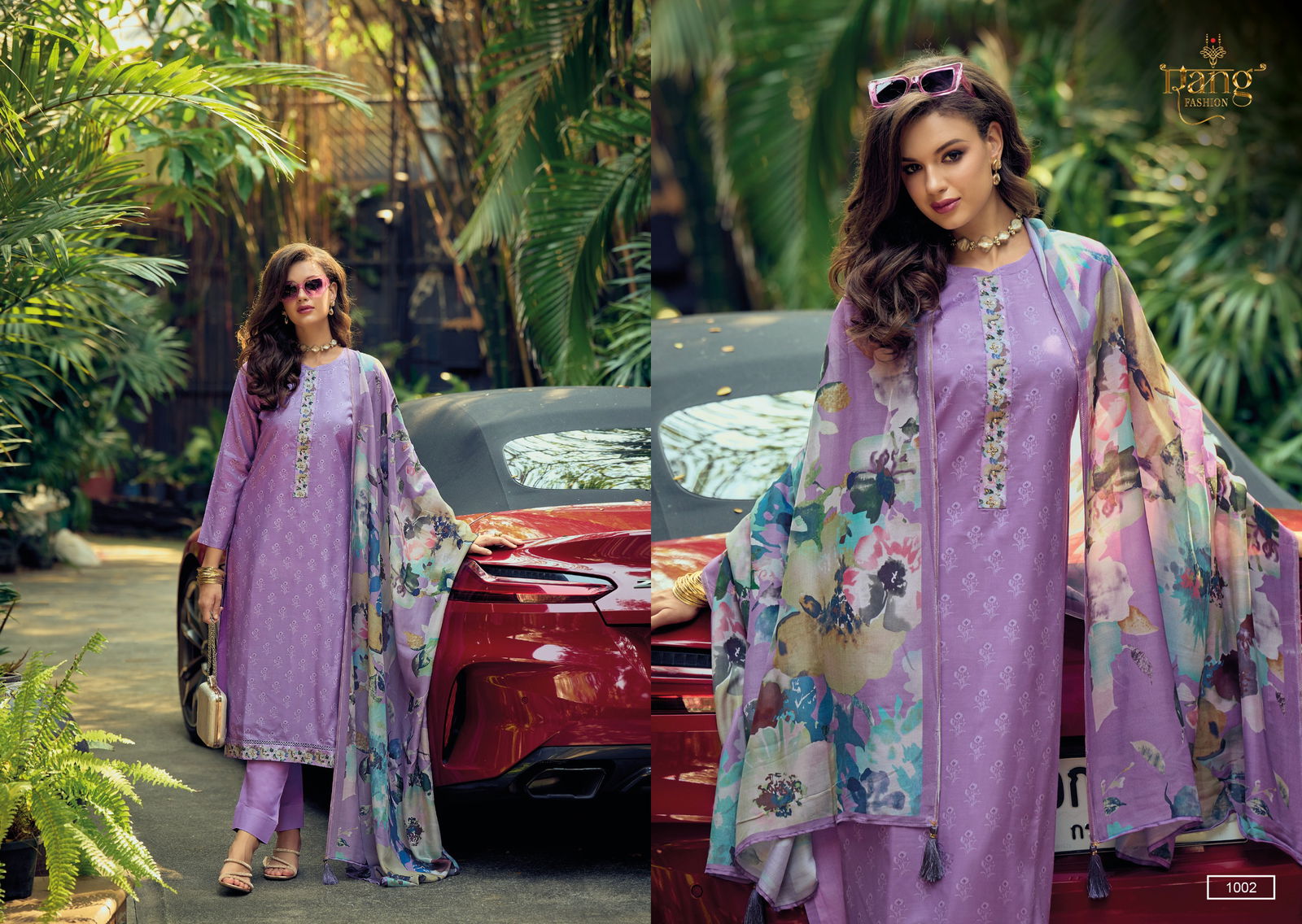 Ruhi By Rang 1001 To 1004 Printed Dress Material Wholesale Market In Surat